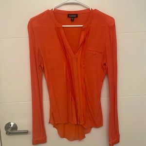 Bebe Coral Long Sleeve Shirt
